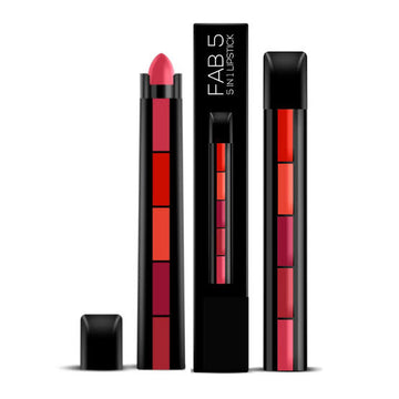 5 in 1 Huda Beauty Lipstick – Multi-Shade, Long-Lasting, Hydrating & Travel-Friendly Lipstick for Every Occasion